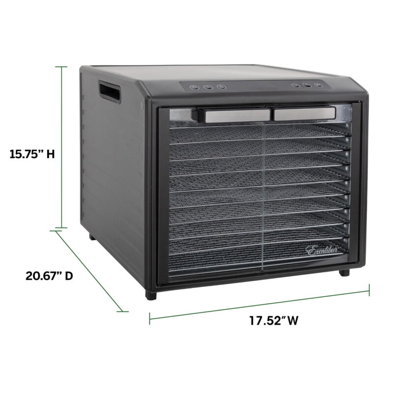 Excalibur 10 Tray Select Digital Dehydrator, in Stainless Steel (DH10SCSS13) - Image 4