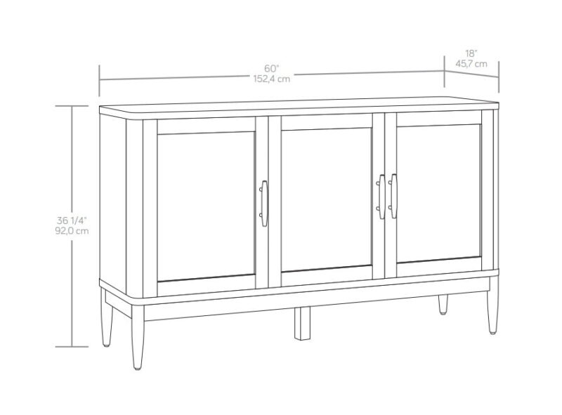 Better Homes & Gardens Springwood Caning Sideboard, Light Honey Finish - Image 3