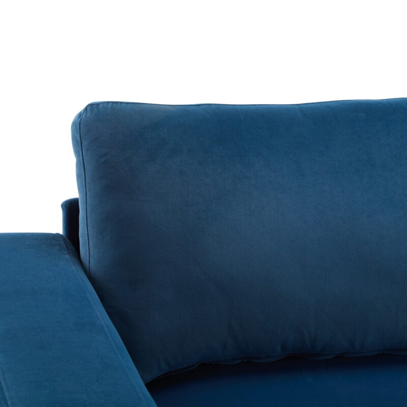 Modern Sofa Couches for Living Room,Mid-Century Upholstered Sofa Furniture with Sturdy Wooden Legs for Living Room,Bedroom,Blue - Image 7