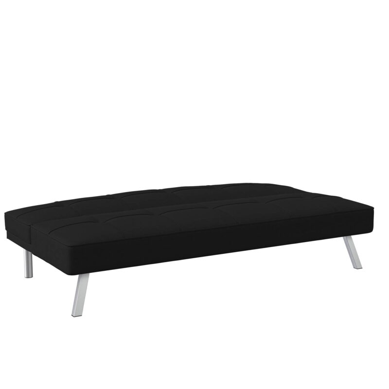 Serta Chelsea Modern Full Futon, Black Fabric - Image 2