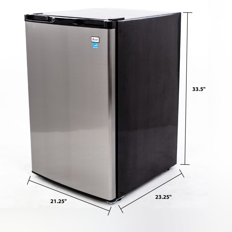 Avanti 4.5 cu. ft. Compact Refrigerator, Mini-Fridge, in Stainless Steel (RMX45B3S) - Image 2