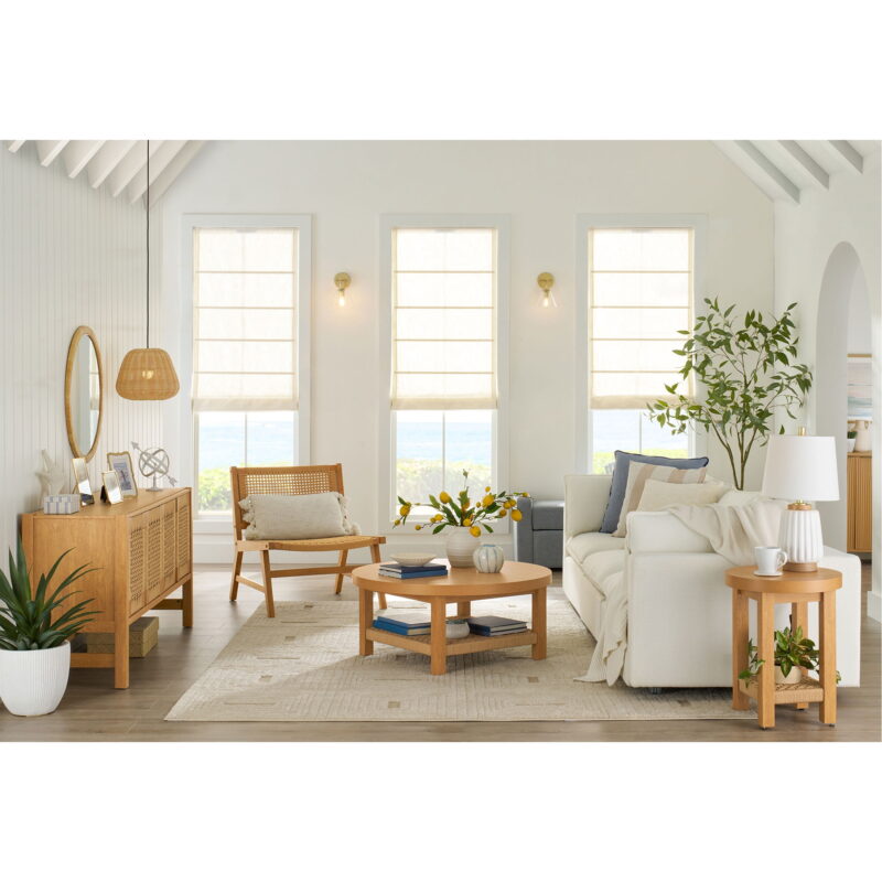 Better Homes & Gardens Vista Woven Accent Chair, Light Honey Finish - Image 5