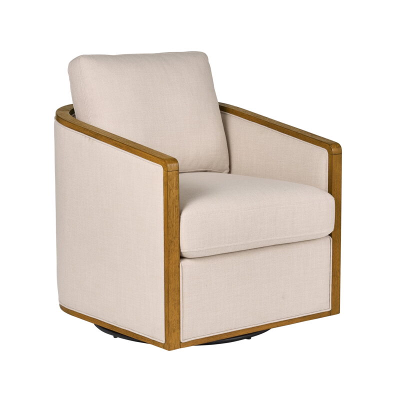 Better Homes & Gardens Windsor Swivel Accent Chair, Cream - Image 7