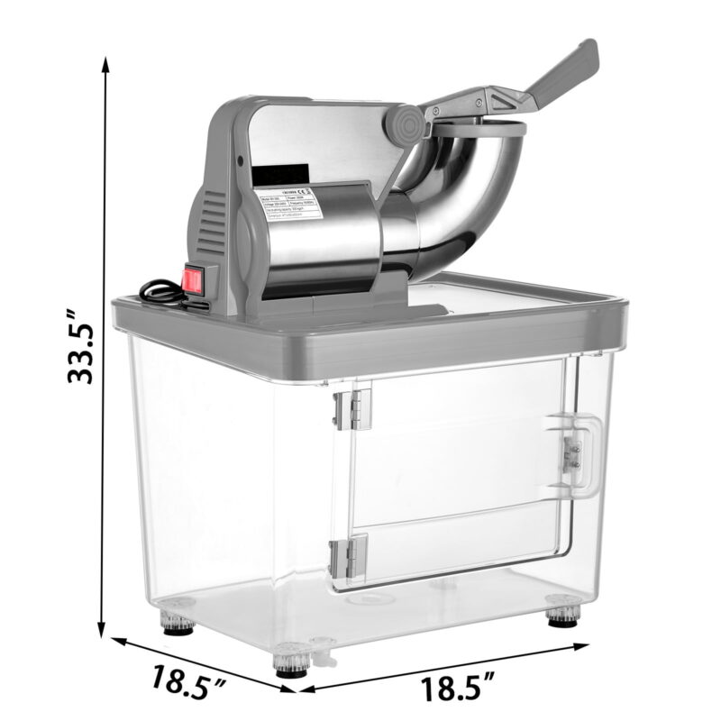 BENTISM Ice Shaver Machine Electric Shaved Ice Machine Commercial 396.8 LBS/H - Image 5
