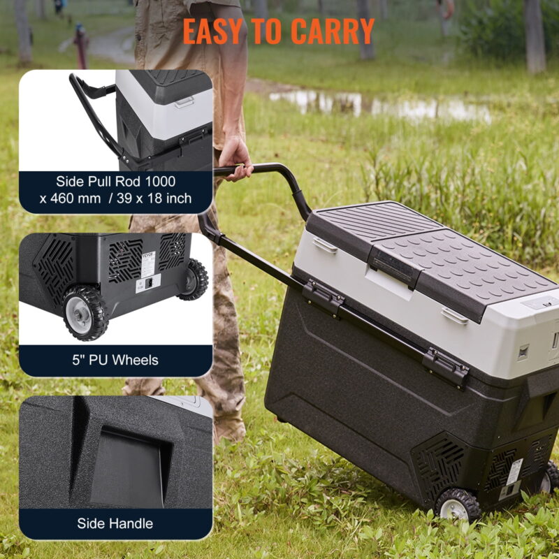 BENTISM 12 Volt RV Car Refrigerator Portable Freezer 48Qt Dual Zone with APP Control - Image 2
