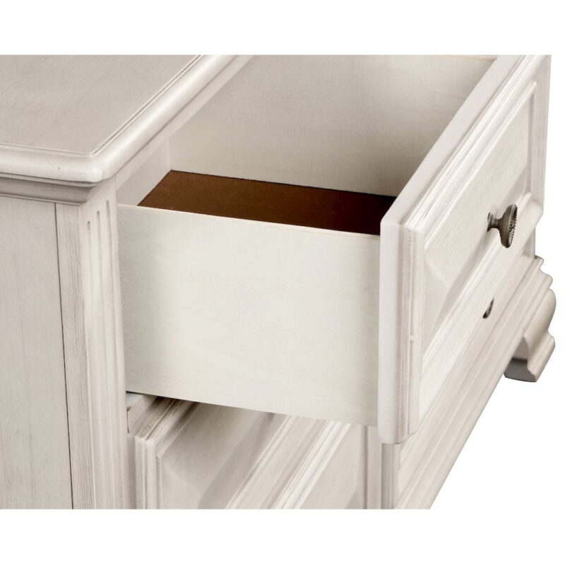 Roundhill Furniture Renova 5-Drawer Chest - Parchment White - Image 2