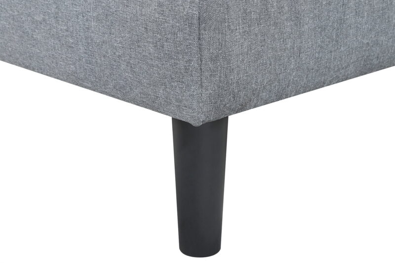 Mainstays 66" Studio Futon, Gray Linen Upholstery - Image 2