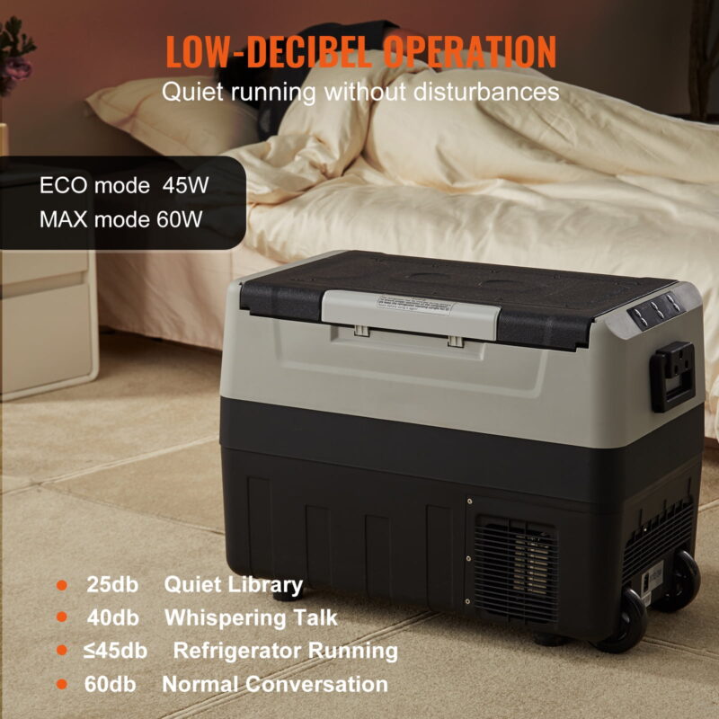BENTISM 37 qt Dual Zone Car Refrigerator with App Control and Wheels - Image 6