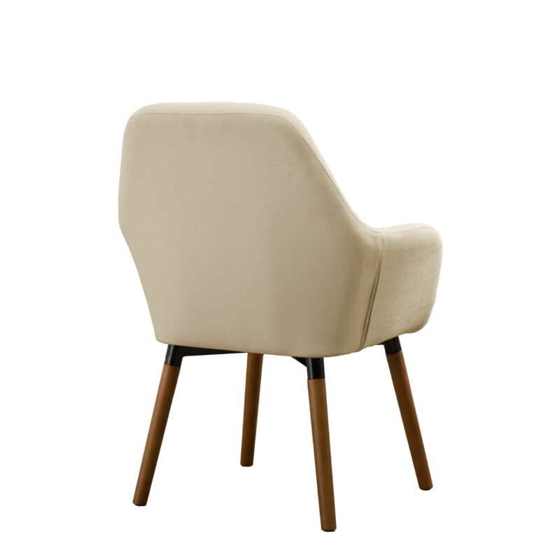 Roundhill Furniture Tuchico Contemporary Fabric Accent Chair, Tan - Image 7