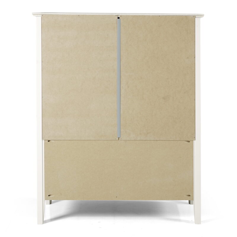 Alaterre Furniture Simplicity 48" Wood 3-Shelf Bookcase in White - Image 6