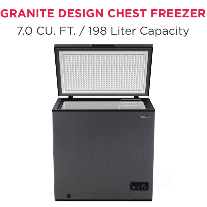 Frigidaire, 7.0 CU. ft. Chest Freezer, BlackGranite Finish, EFRF7013 - Image 2