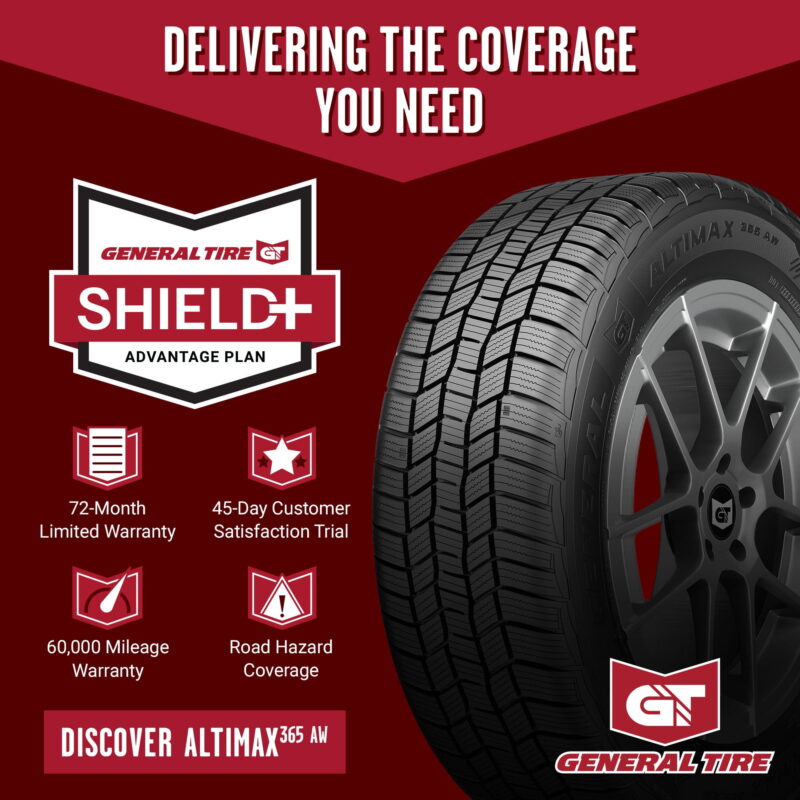 General AltiMAX 365 AW All Weather 225/60R17 99H Passenger Tire - Image 2