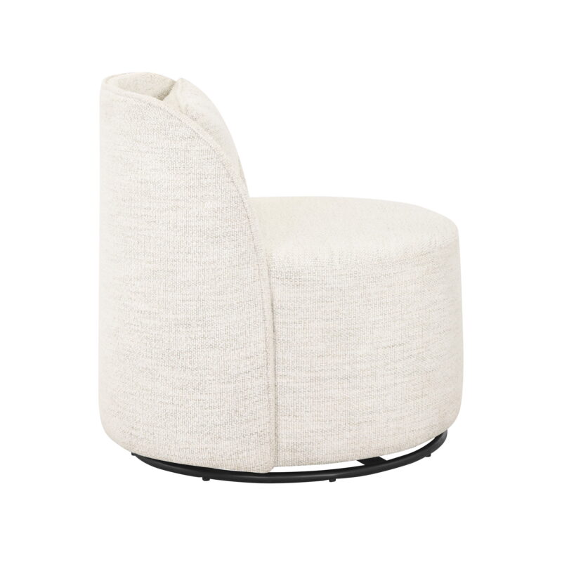 Better Homes & Gardens Juliet Modern Arch Swivel Accent Chair, Cream Boucle - Image 4