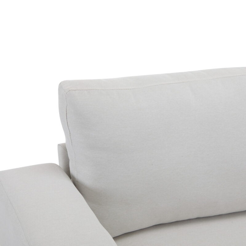 Modern Sofa Couches for Living Room,Mid-Century Upholstered Sofa Furniture with Sturdy Wooden Legs for Living Room,Bedroom,White - Image 5