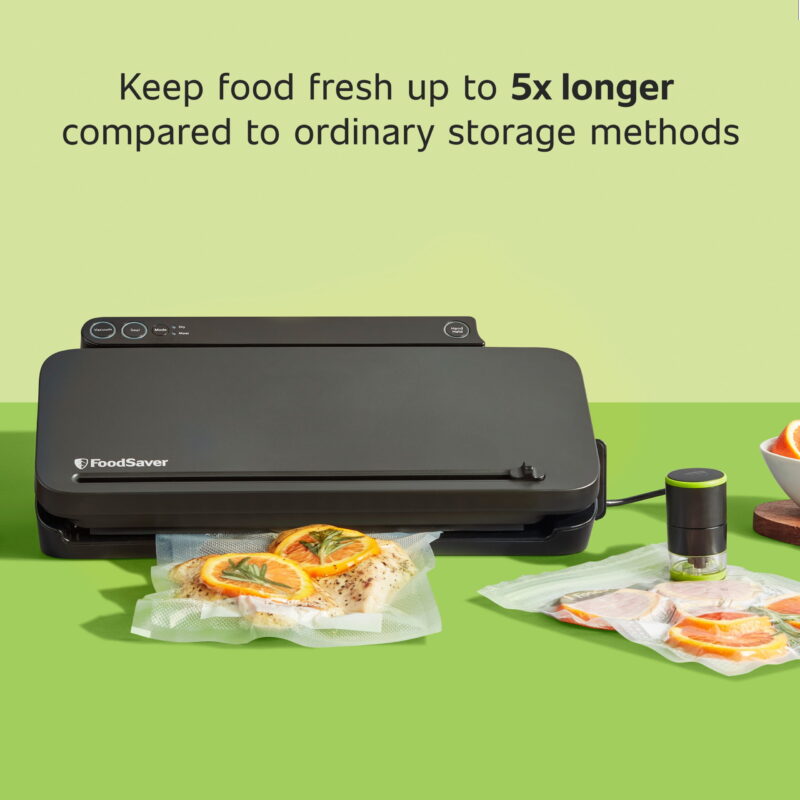 FoodSaver Premier Multi-Use Food Preservation Vacuum Sealer with Value Pack Bags Solution Bundle - Image 4