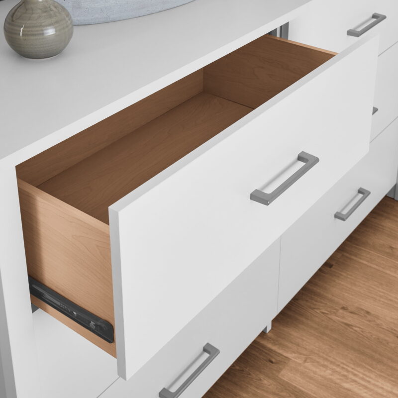 Mainstays Hillside 6-Drawer Dresser, Soft White Finish - Image 2