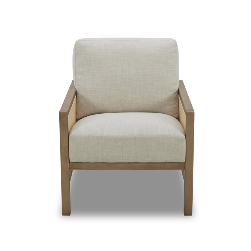 Better Homes & Gardens Springwood Caning Accent Chair, Light Honey Finish - Image 3