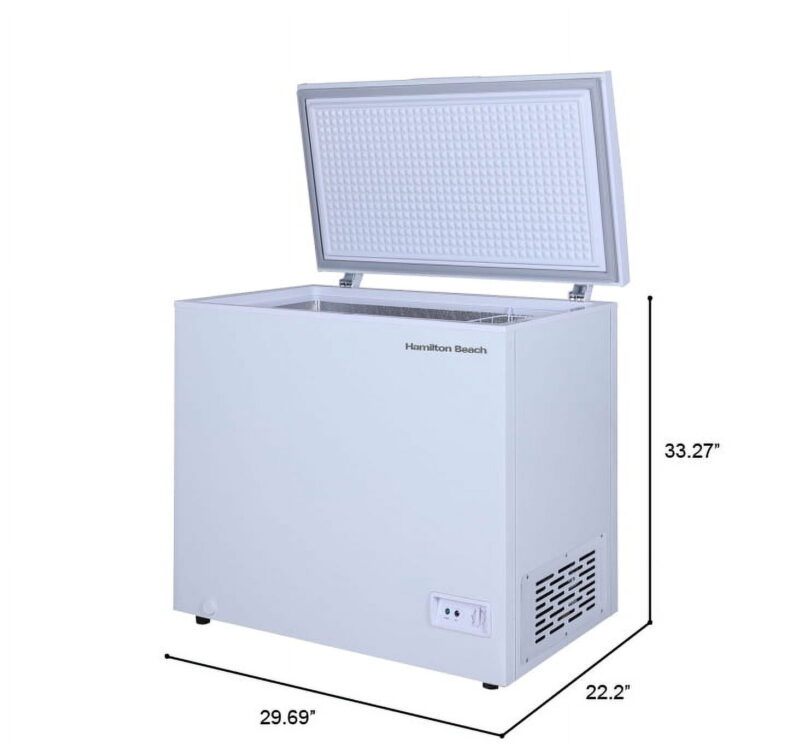 Hamilton Beach 5.0 Cu. Ft. Chest Freezer, White, HBFRF510 - Image 2