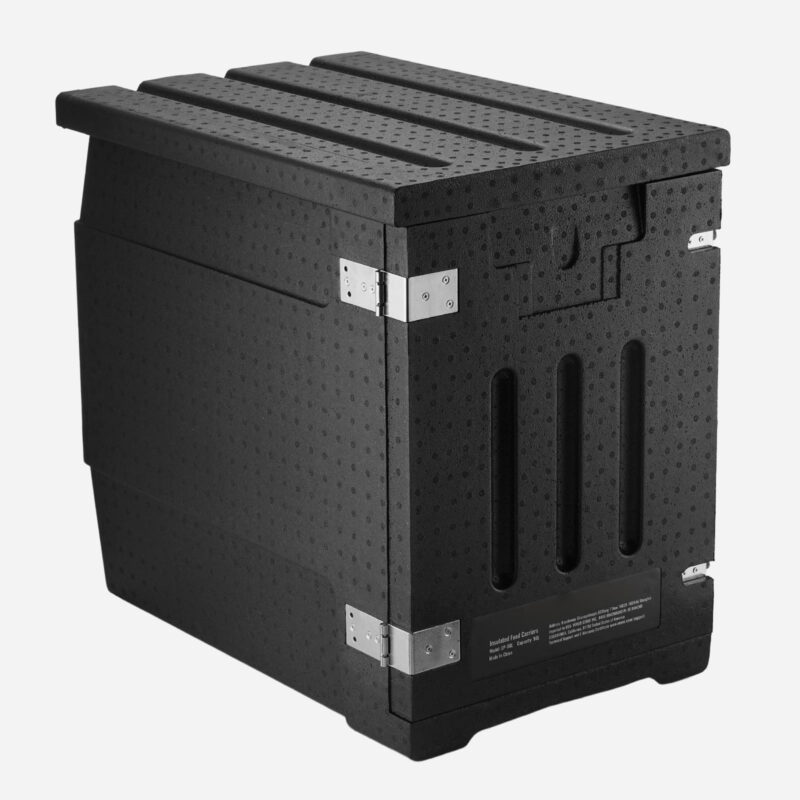 BENTISM 82 QT Insulated Food Pan Carrier, Hot Box for Catering, Front Loading Portable Carrier Black - Image 6