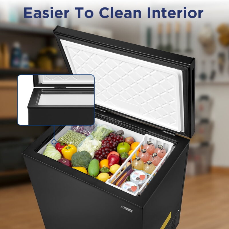 Arctic King 7.0 Cu ft Chest Freezer, Convertible, Black - Image 3