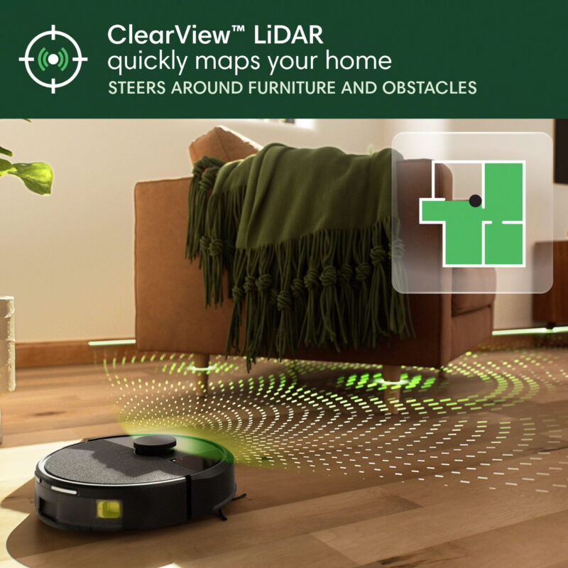 iRobot Roomba 105 Vac Robot Vacuum and Self-Charging Dock with Intense Power Lifting Suction, LiDAR​ Navigation, Multi-Surface Cleaning, - Image 4