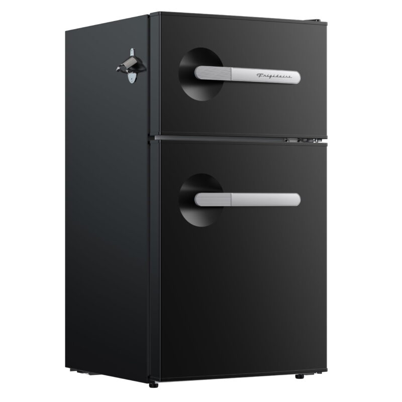 Frigidaire 3.1 cu. ft., 2 door with side bottle opener-W18.9"xL20.55"xH:33.54"(Black) - Image 3