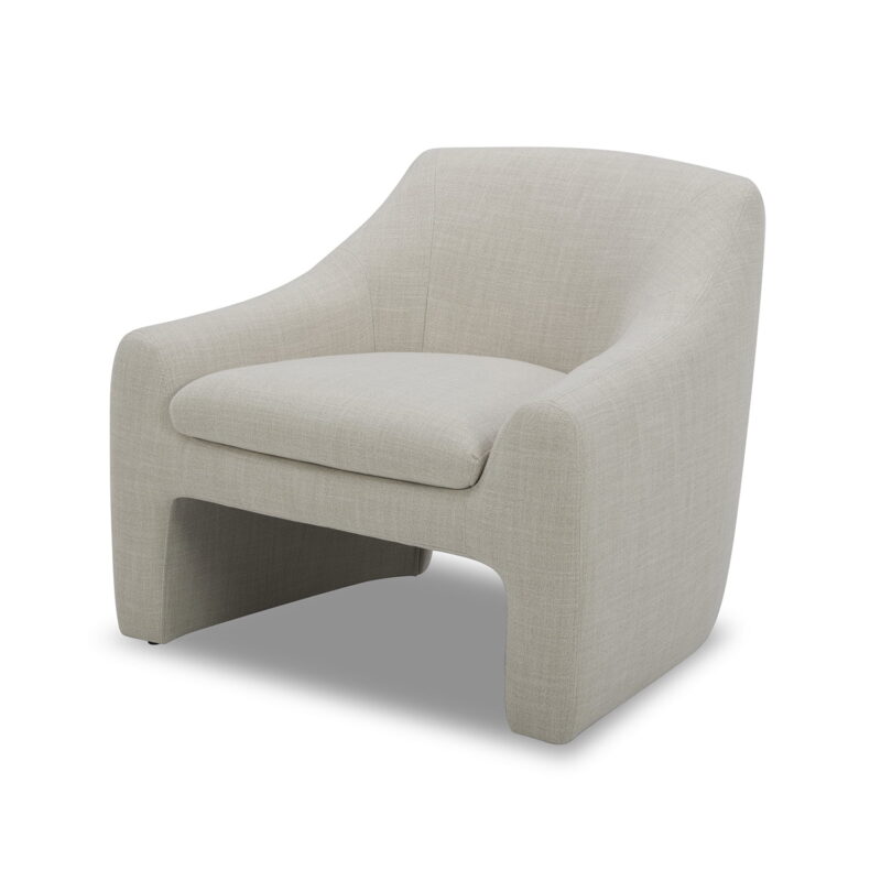 Better Homes & Gardens Emerson Curvy Accent Chair, Cream Linen - Image 4