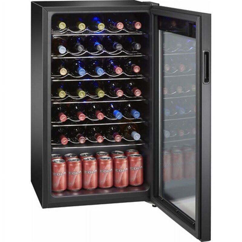 Arctic King Premium 34-Bottle Standard Wine Cooler, Glass Door, AWCA034ADB - Image 4