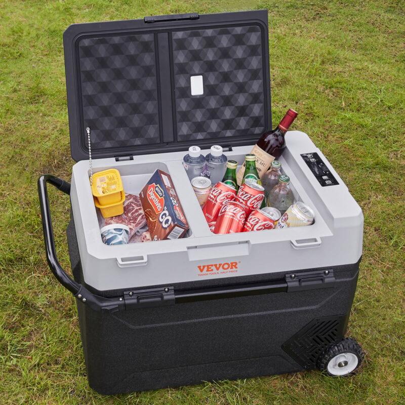 BENTISM 12 Volt RV Car Refrigerator Portable Freezer 48Qt Dual Zone with APP Control