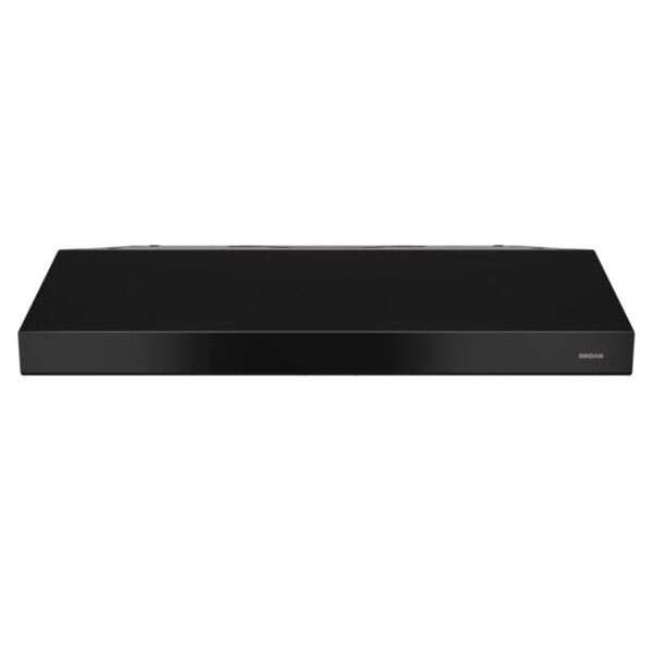 Broan Glacier 30-Inch Convertible Under-Cabinet Range Hood, Black