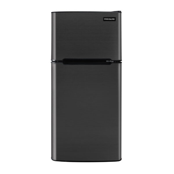 FRIGIDAIRE 4.7 Cu ft Two Door Mini Fridge with Freezer , VCM Stainless Steel