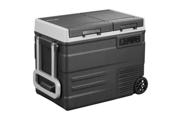 Frigidaire, 52 Qt. (49.1L) Portable Convertible Electric Refrigerator/Freezer Trolley-With App, Dual Zone, Car Fridge, Black