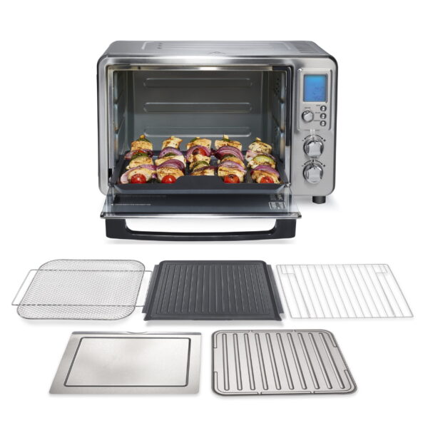 Hamilton Beach Sure-Crisp® Air Fry & Grilling Oven, 6 Slice Capacity, Stainless Steel Exterior, 31395
