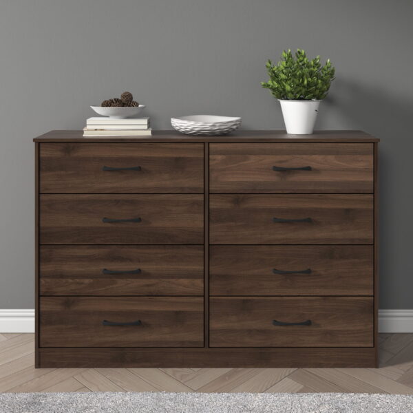 Mainstays Ardent 8 Drawer Dresser, Dark Walnut