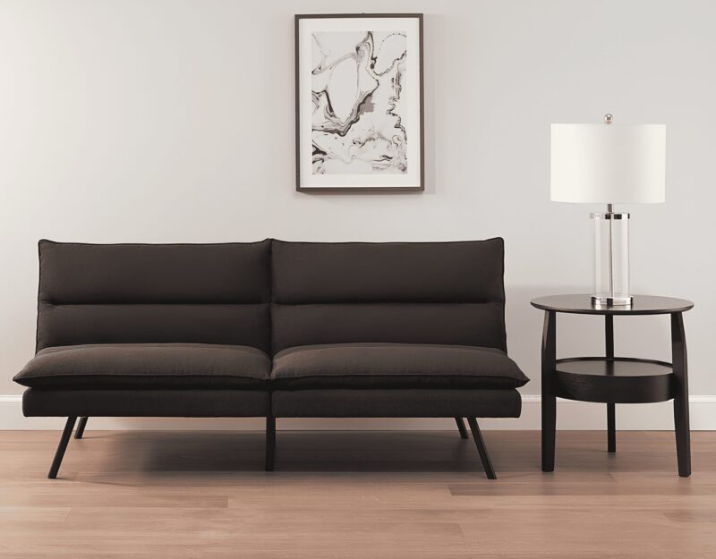 Mainstays Pillow Top 71.25" Futon, Charcoal