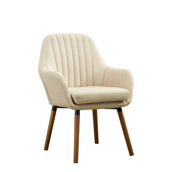 Roundhill Furniture Tuchico Contemporary Fabric Accent Chair, Tan