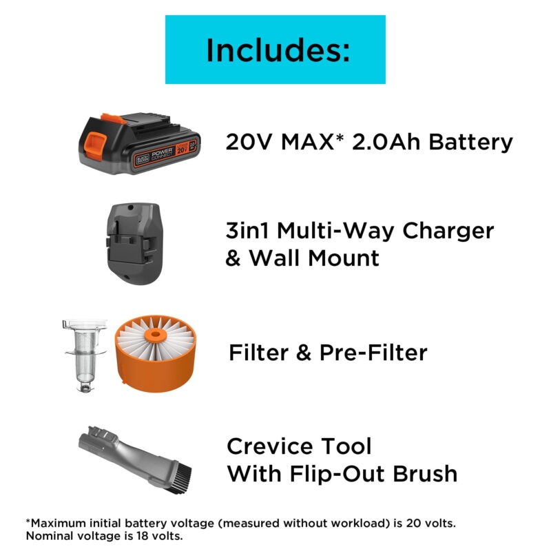 BLACK+DECKER POWERSERIES Extreme Cordless Stick Vacuum Cleaner, BSV2020 - Image 7