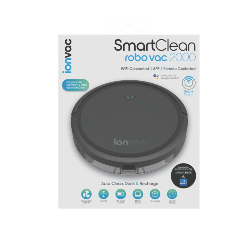 Ionvac SmartClean 2000 Robovac Vacuum, WiFi Robot Vacuum Cleaner with App/Remote Control, New - Image 6