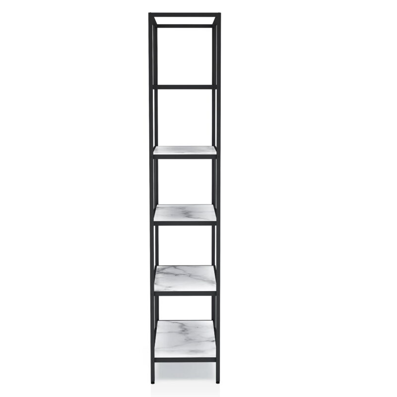 Furniture of America Harper 5-Shelf Bookcase, Black - Image 5