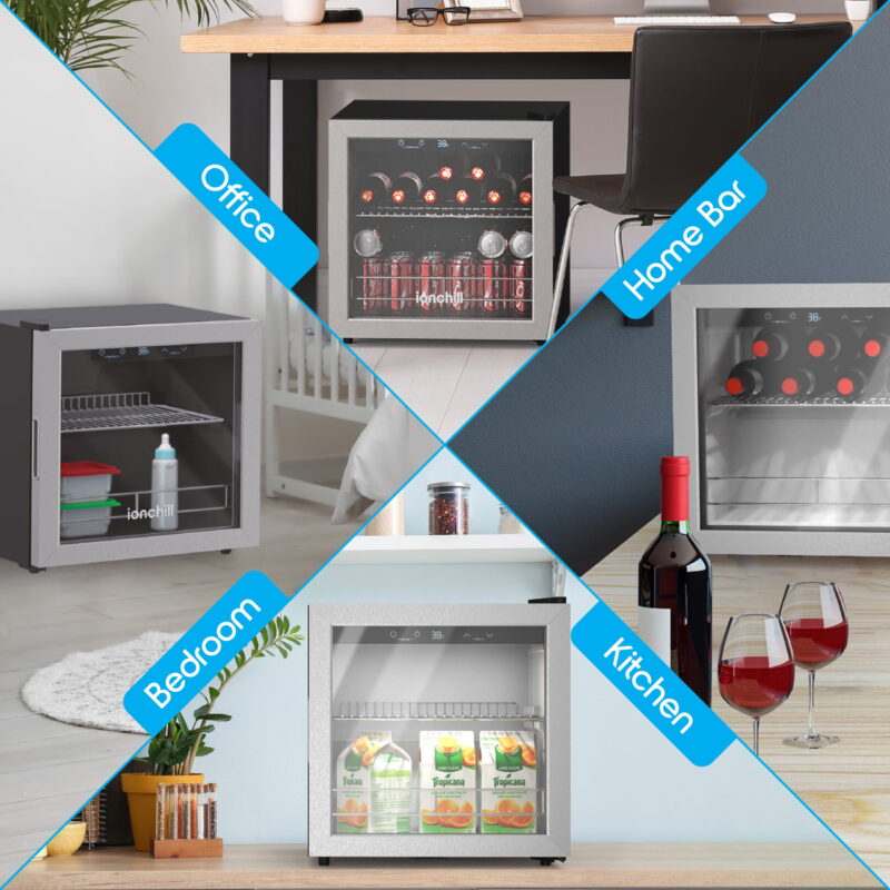 Ionchill 48-Can Mini Fridge, Compact Beverage Refrigerator with Smart Temperature Control & Standard Door, 1.4 Cu. ft., 17.3 in., New - Image 6
