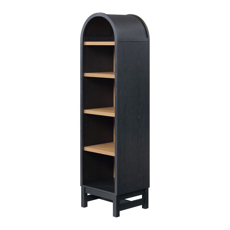 Better Homes & Gardens Juliet Narrow Arch Bookcase, Rich Black Finish - Image 4