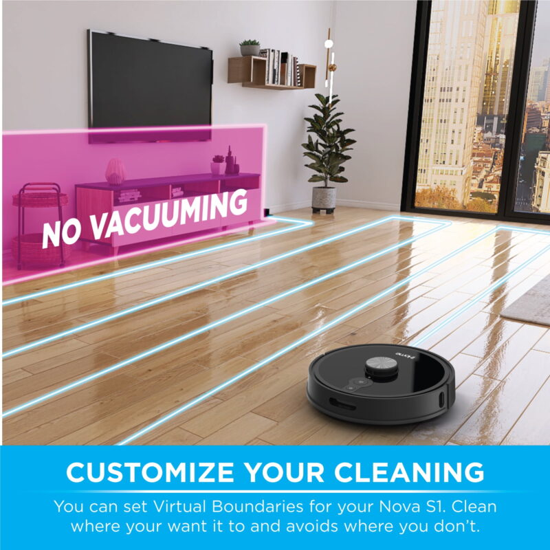 iHome AutoVac Nova S1 Pro Self Empty Robot Vacuum, LIDAR Mapping, 150 Min Runtime, Strong Suction, New - Image 2