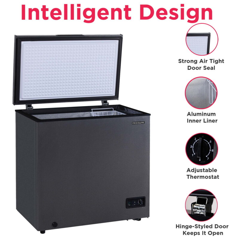 Frigidaire, 7.0 CU. ft. Chest Freezer, BlackGranite Finish, EFRF7013 - Image 3