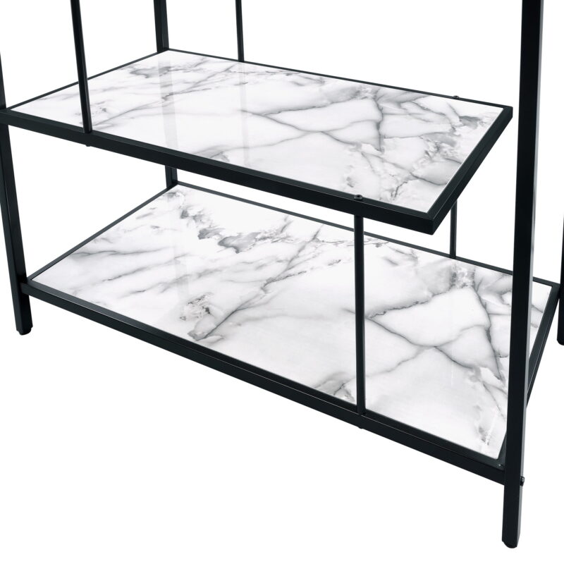 Furniture of America Harper 5-Shelf Bookcase, Black - Image 6