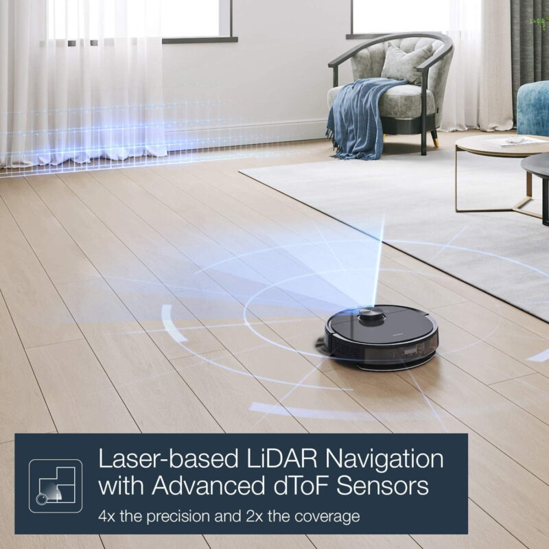 ECOVACS DEEBOT N8+ Vacuum & Mop Robot with Advanced Laser Mapping and Auto-Empty Station - Image 4