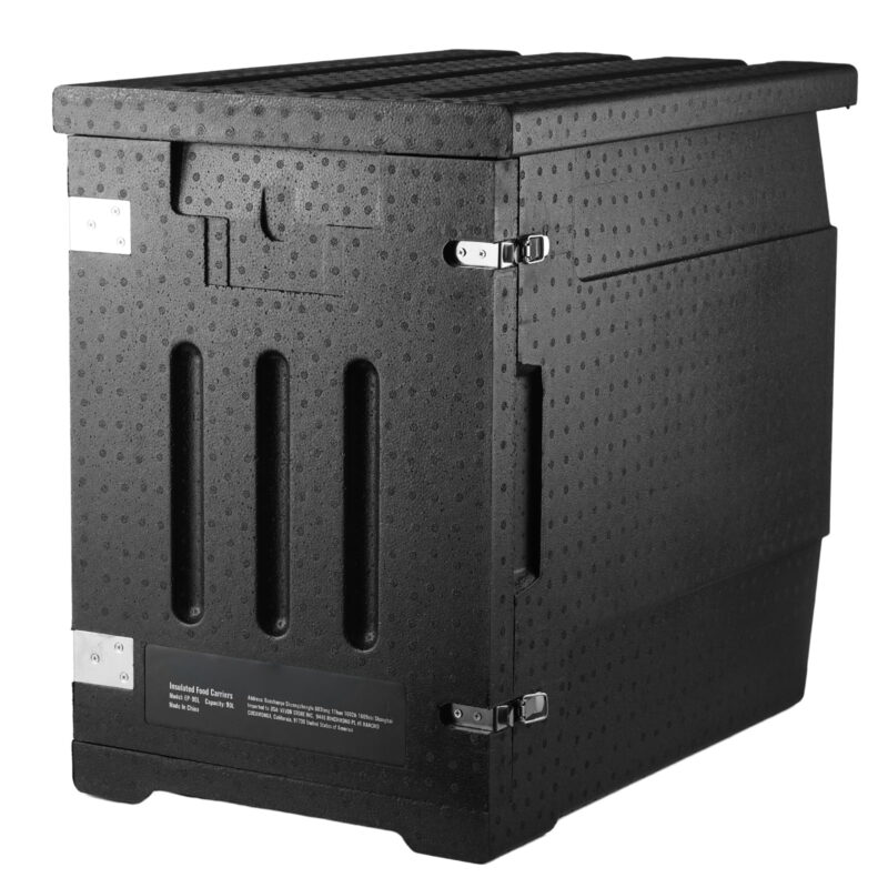BENTISM 82 QT Insulated Food Pan Carrier, Hot Box for Catering, Front Loading Portable Carrier Black - Image 5