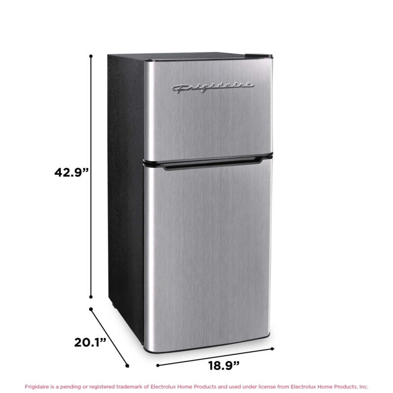 Frigidaire, 4.5 Cu. ft., 2 Door Compact Refrigerator-Chrome Trim, EFR451, Platinum - Image 5
