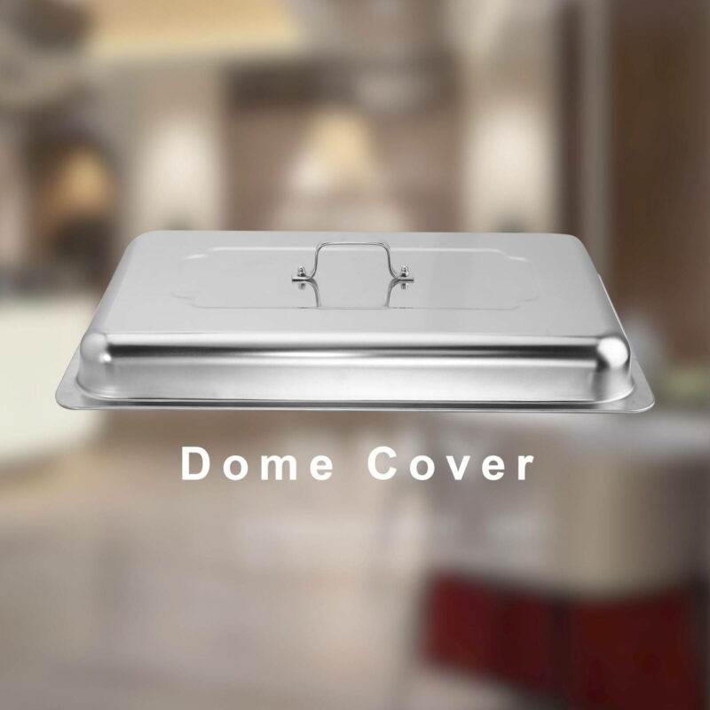 9L/8Q 6Pack Chafer Chafing Dish Sets Pans Stainless Steel Food Warmer Full Size - Image 5