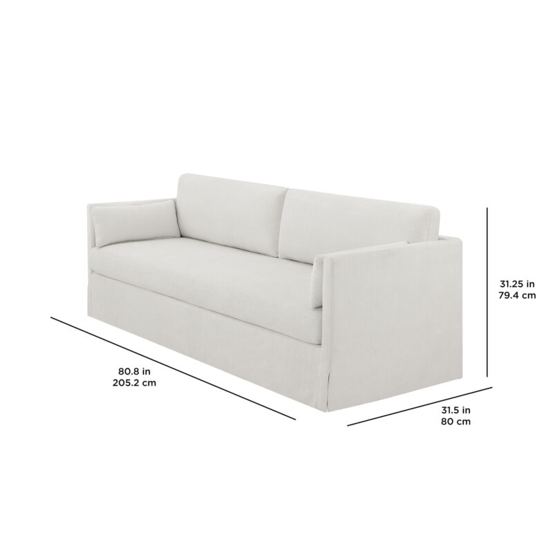 Better Homes & Gardens Waylen Slipcover Sofa, Cream, by Dave & Jenny Marrs - Image 3