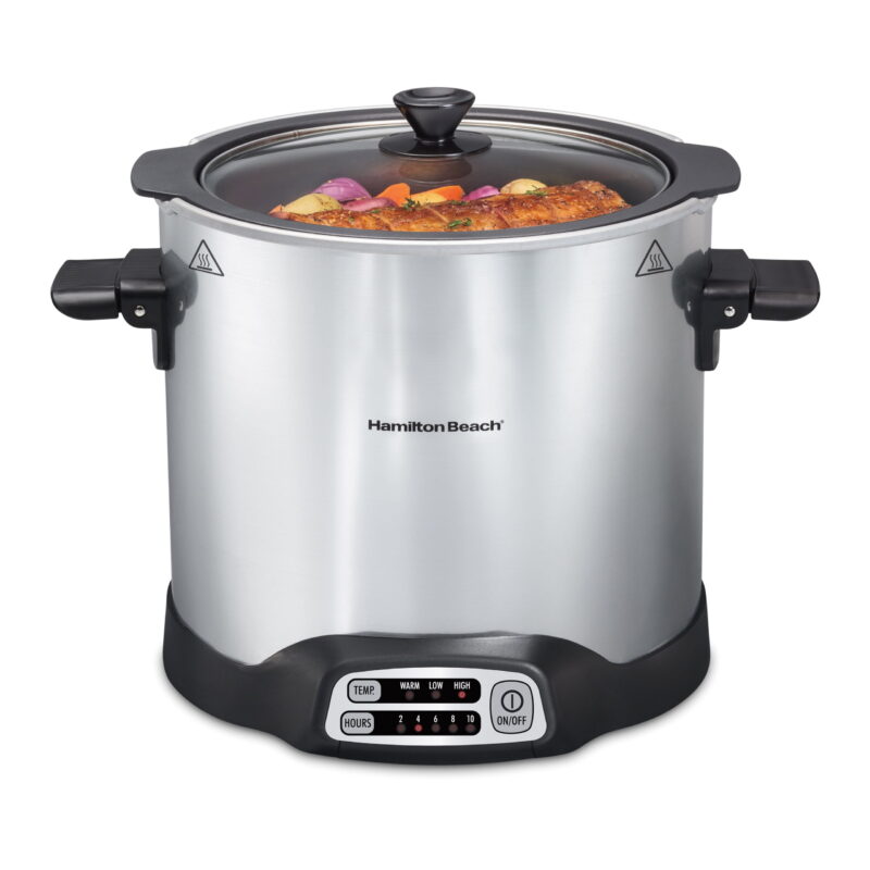 Hamilton Beach Sear & Cook Stockpot Slow Cooker, 10 Quart Capacity, 33196 - Image 3